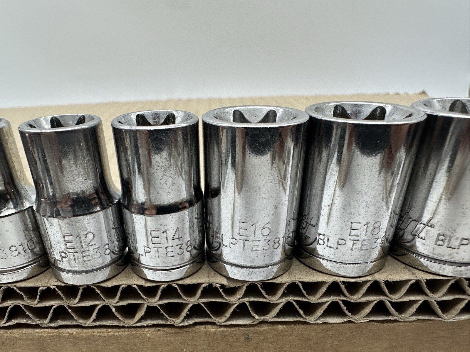 Blue-Point 11pc 3/8″ Drive External Torx Socket Set E-Torx E20-E4 Nice Shape