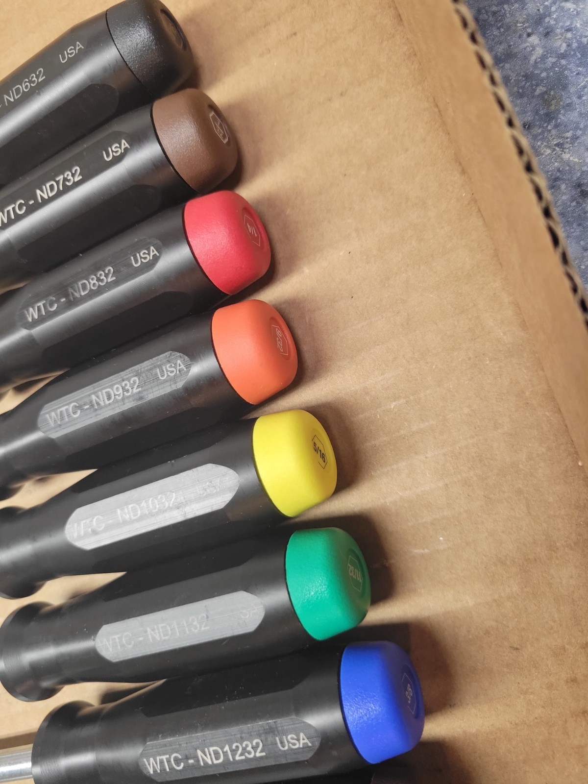 WTC Wright Tool Company 11-Piece SAE Nut Driver Set 3/16 – 5/8″ with Pouch