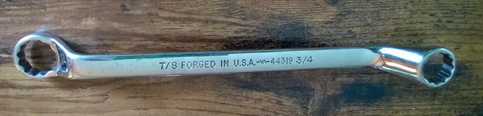 CRAFTSMAN 44319 3/4″ X 7/8″ 12 POINT BOX END WRENCH 60° OFFSET VA 44319 USA