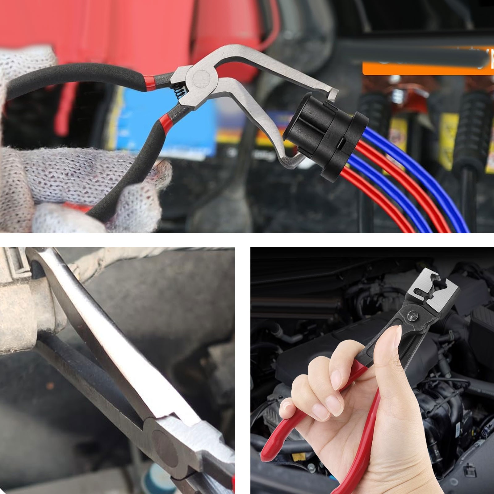 3 Pack Electrical Disconnect Pliers,Electrical Connector Separator for Cars