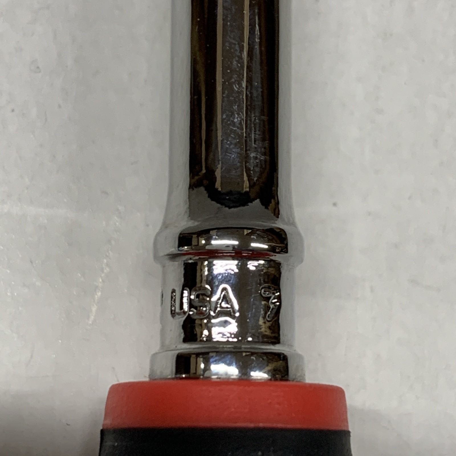 Snap On Tools USA THLL72 RED 1/4″ Drive Soft Grip Extra-Long Handle Ratchet NEW