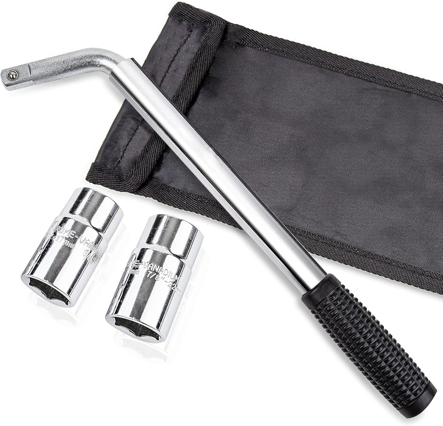 Telescoping Lug Wrench 17/19/21/22mm Alloy Steel Car Wheel Wrench
