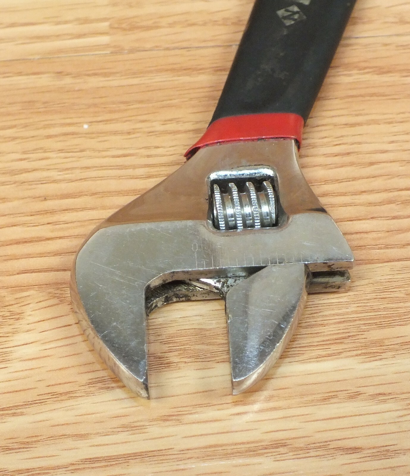 Genuine Northern Adjustable Wrench With Red & Black Rubber Grip Handle *READ*