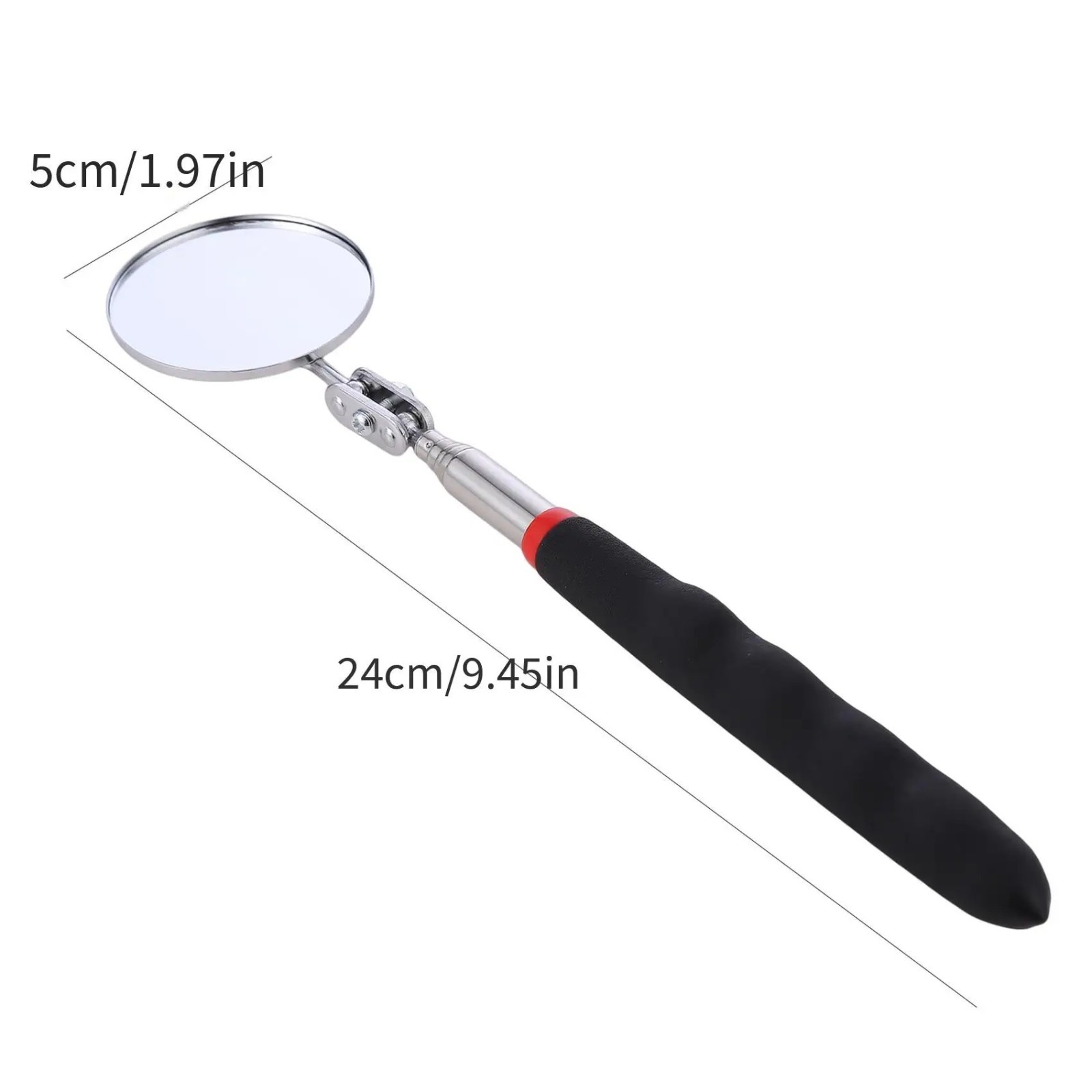 Extending Inspection Mirror Telescopic Swivel Car Mechanic Folding Tool 360 DIY