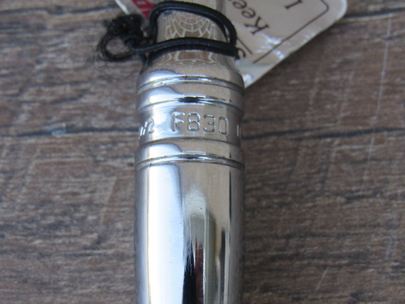 NOS SNAP ON 3/8″ DRIVE F830 STANDARD CHROME HANDLE RATCHET NEW LOGO 7.5″ F 830
