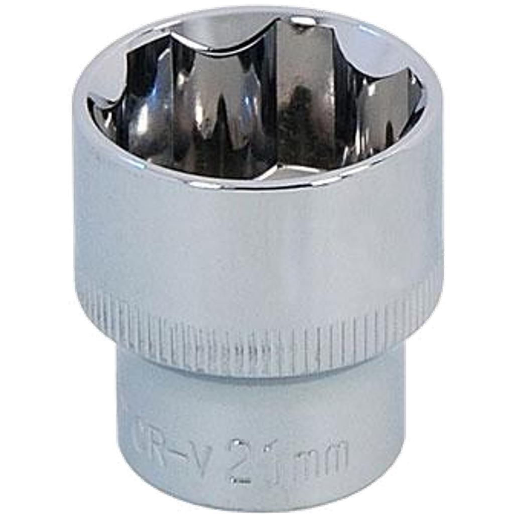 Neilsen 3/8″ Drive Standard Shallow Square Metric Single Socket 21mm