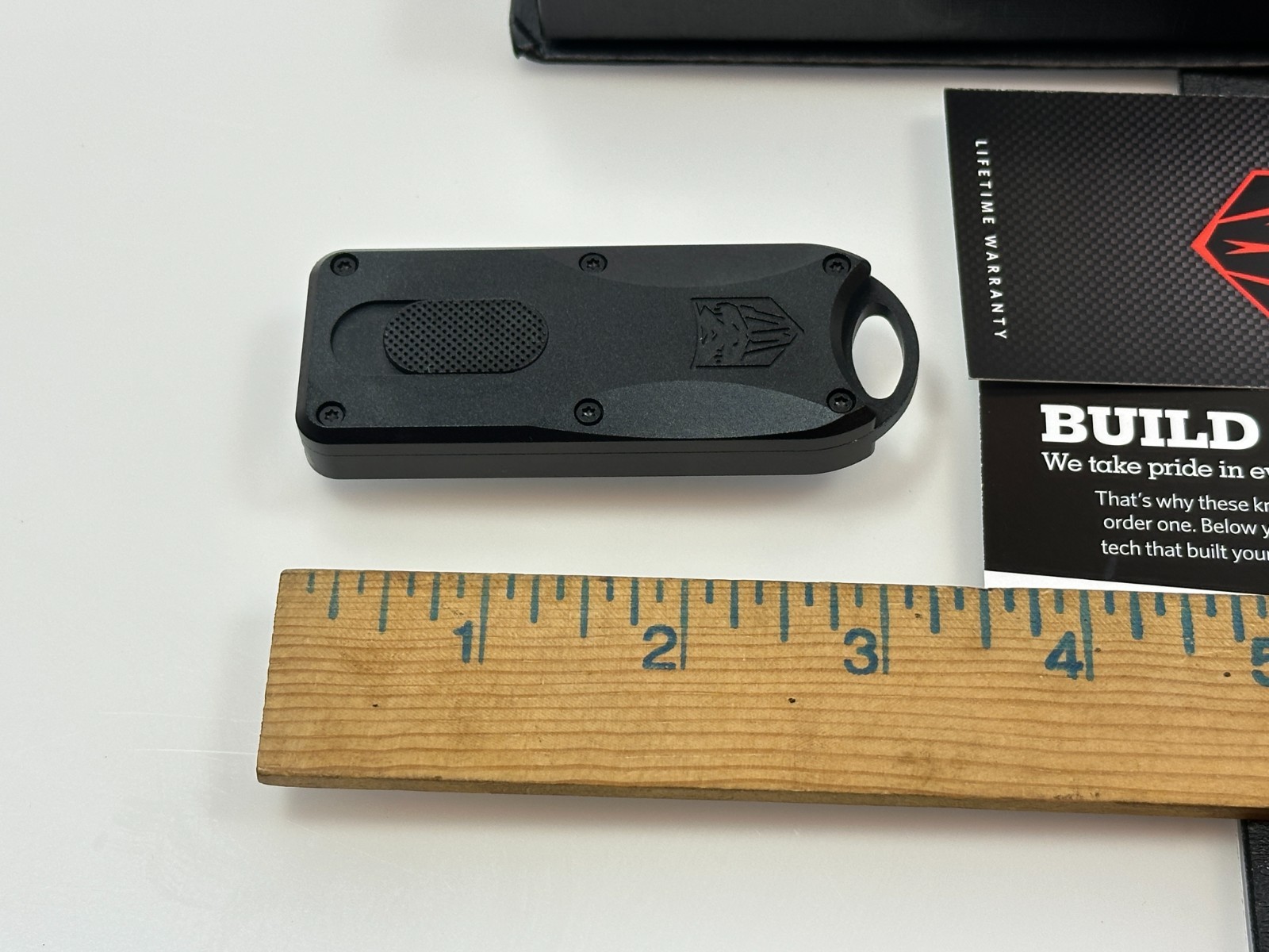 NEW Cobratec OTF Bottle Opener w/ Pocket Clip & Hard Case, Black #CTOTFBOBLK