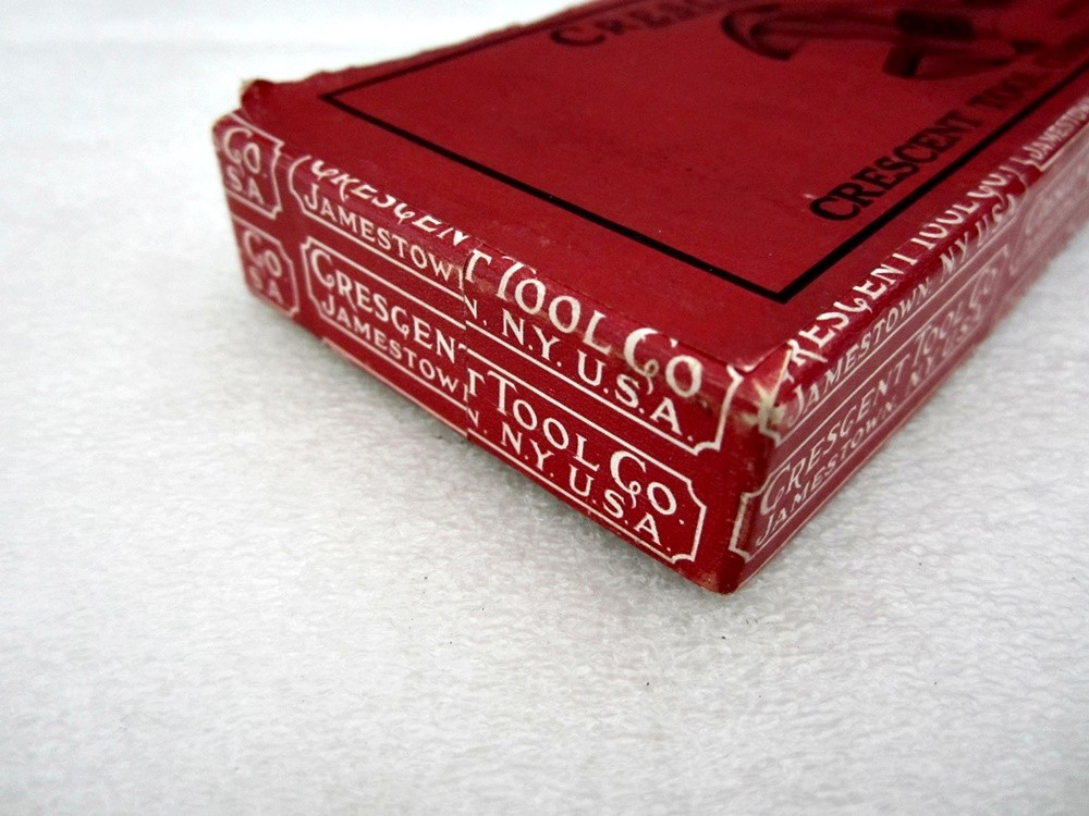 Vintage Crescent Tool Co 10″ Adjustable Wrench Box A110 Jamestown NY USA