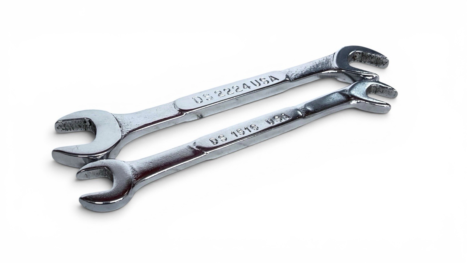 Snap-on DS2224 DS1516 2pc Double Open End Wrench Set 11/32 3/8 15/64 1/4 USA