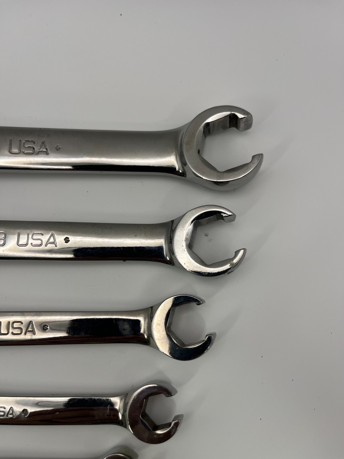Snap On SAE Double End Flare Nut Wrench Set 6-Point 5pc 1/4″–13/16″ RXFS605B USA