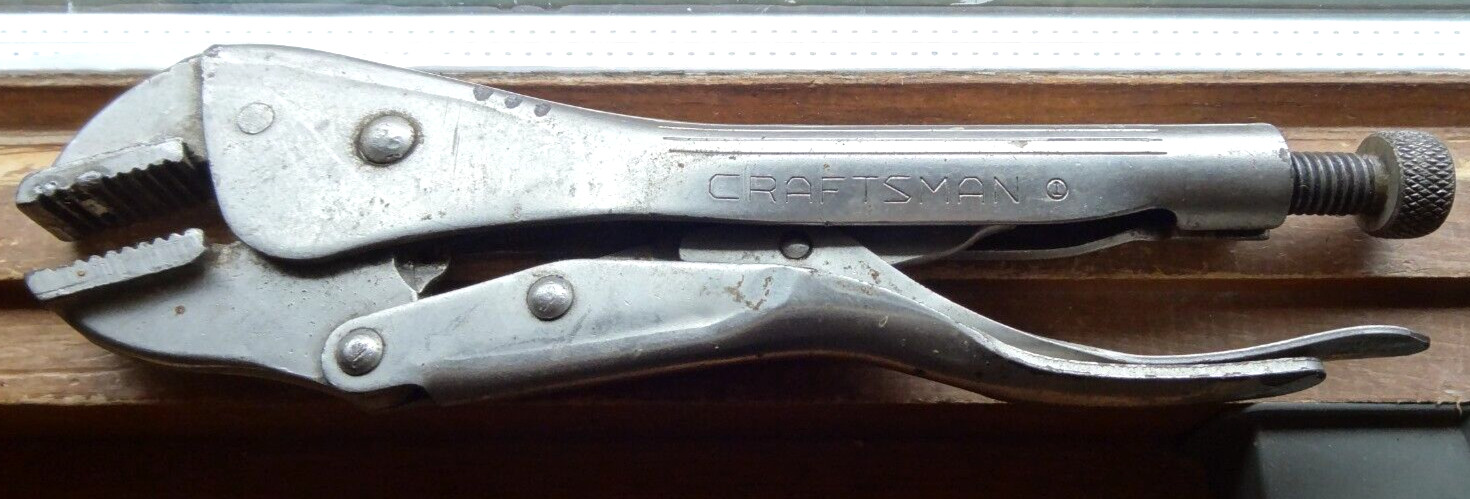 Craftsman Tools 7.5″ Locking Vise Grip Pliers 24465 Made In USA Vintage