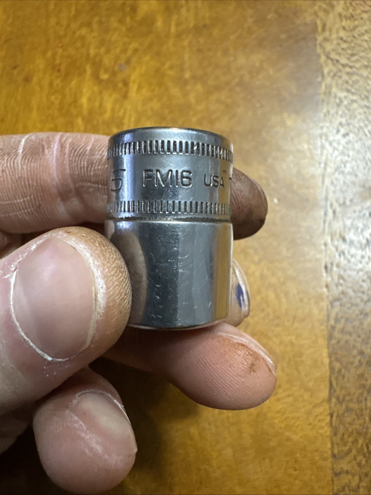 Snap-on Tools FM16 3/8 Drive 12 Pt 16mm Socket USA #124