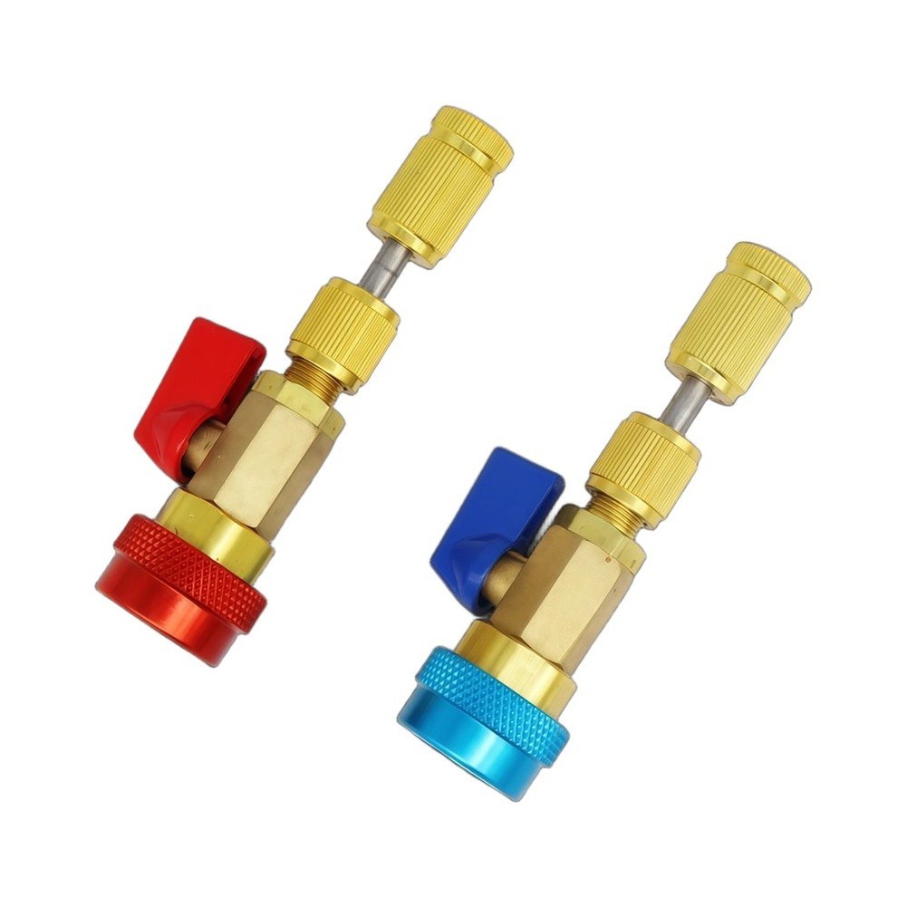 R134a Compatible Valve Core Remover with Stainless Steel Rod and Brass Housing