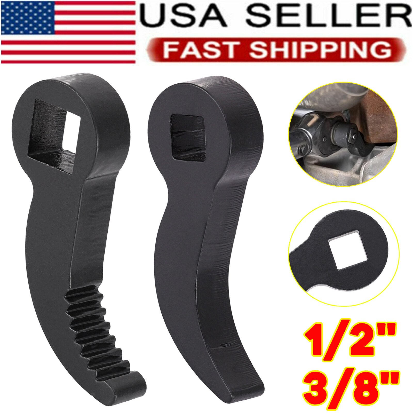 Pry Bar Wrench Adapter Head Crowbar Adapter 1/2″ 3/8″ Ratchet Car Repairing Tool