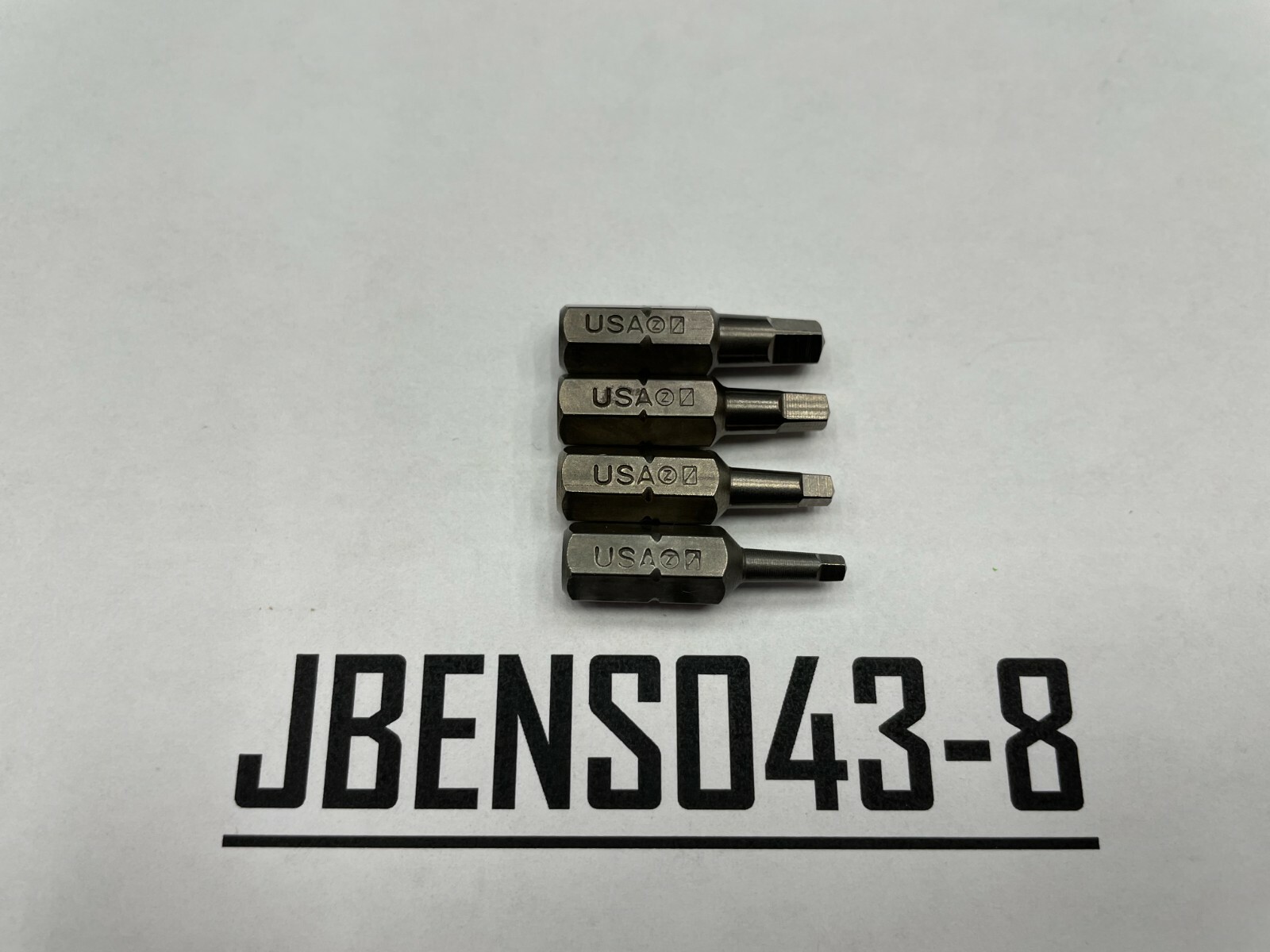 Snap-on Tools USA NEW 4 Piece 1/4″ Hex Drive #0 – #3 Square Bit Lot Set