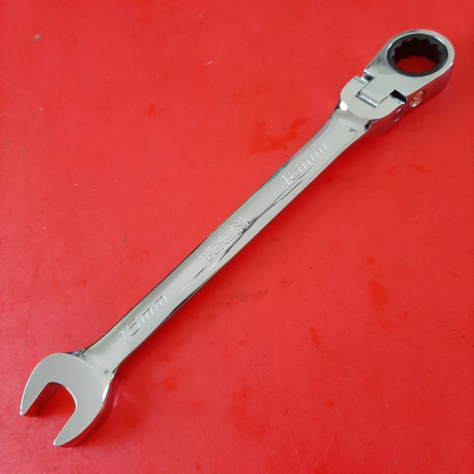 NEW ICON PROFESSIONAL 16MM FLEX HEAD RATCHETING WRENCH WRFM16 RATCHET 12PT POINT