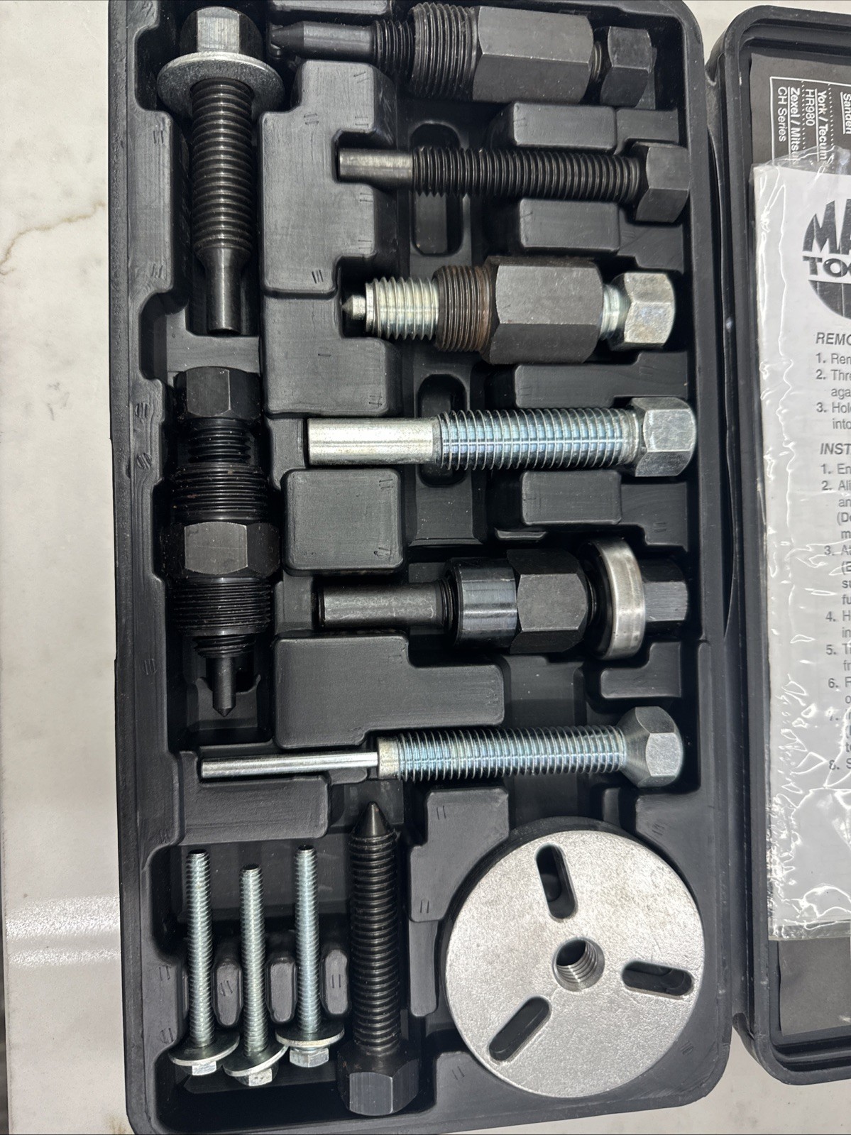 Used MAC Tools # AC20868 Deluxe AC Clutch Hub Pulley and Installer Kit