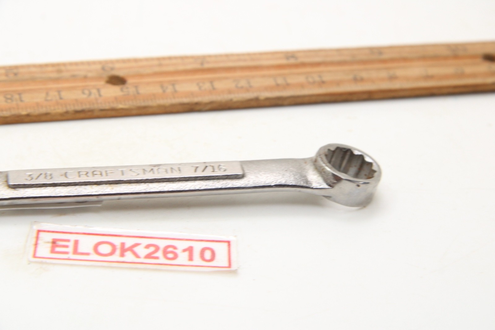 Craftsman VV-43866 3/8″ x 7/16″ 12 Point SAE Box End Wrench 4-3/8″ USA