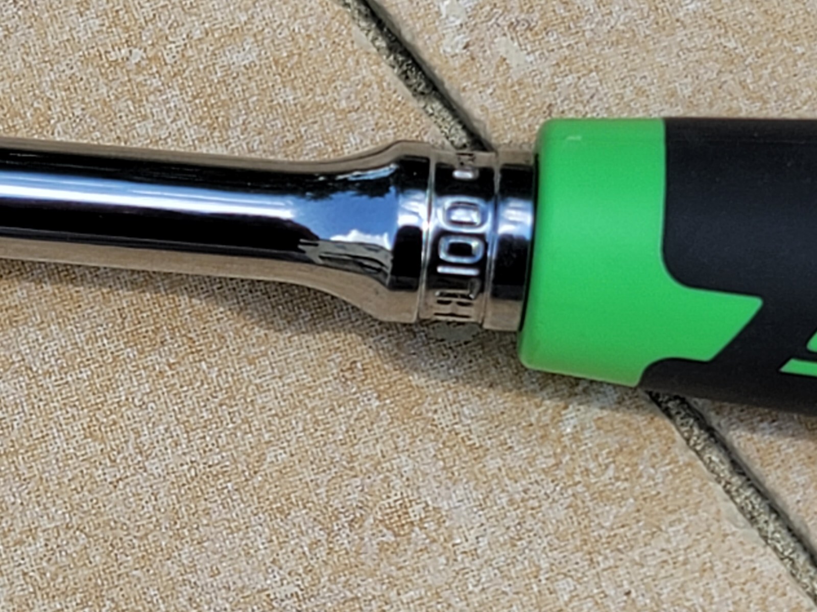 Snap-on Tools New Logo fhl100g 3/8″ drive 100 tooth long soft grip ratchet green