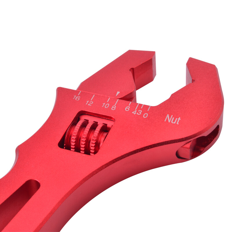 3AN-16AN Adjustable Wrench Red Aluminum Tool Spanner for Hose End Fitting