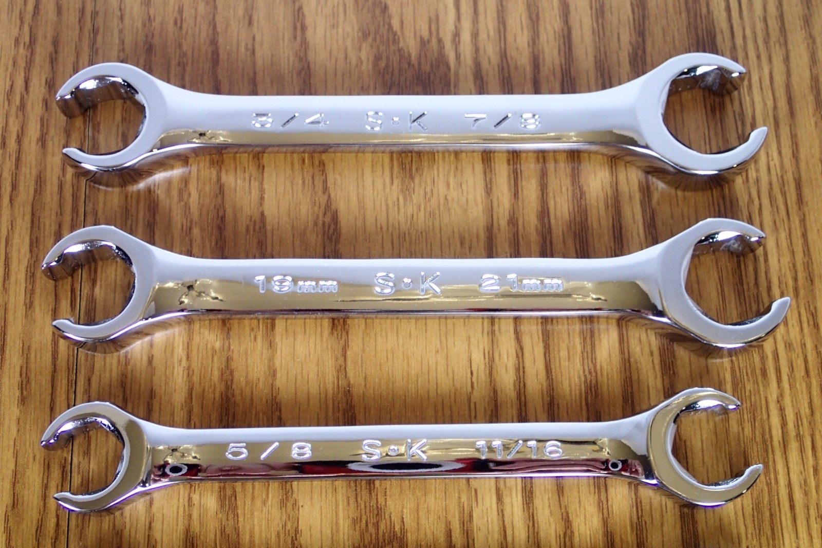 SK Flair Nut Wrench Lot (6) Metric SAE F2428 8829 F2022 8818 8809 F810