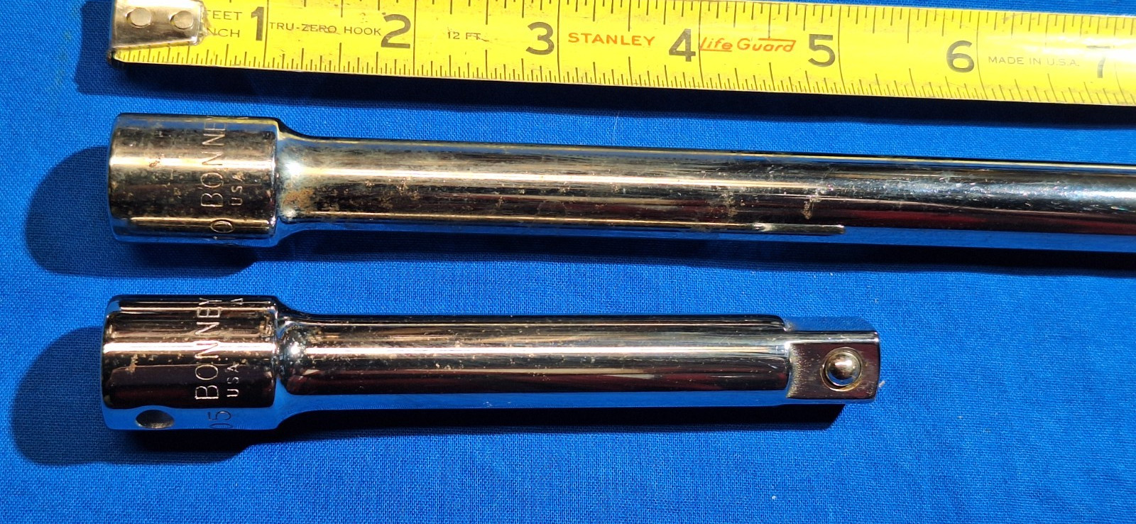 Bonney A605 A610 (2) 1/2″ DRIVE CHROME EXTENSIOSNS 10″ & 5″