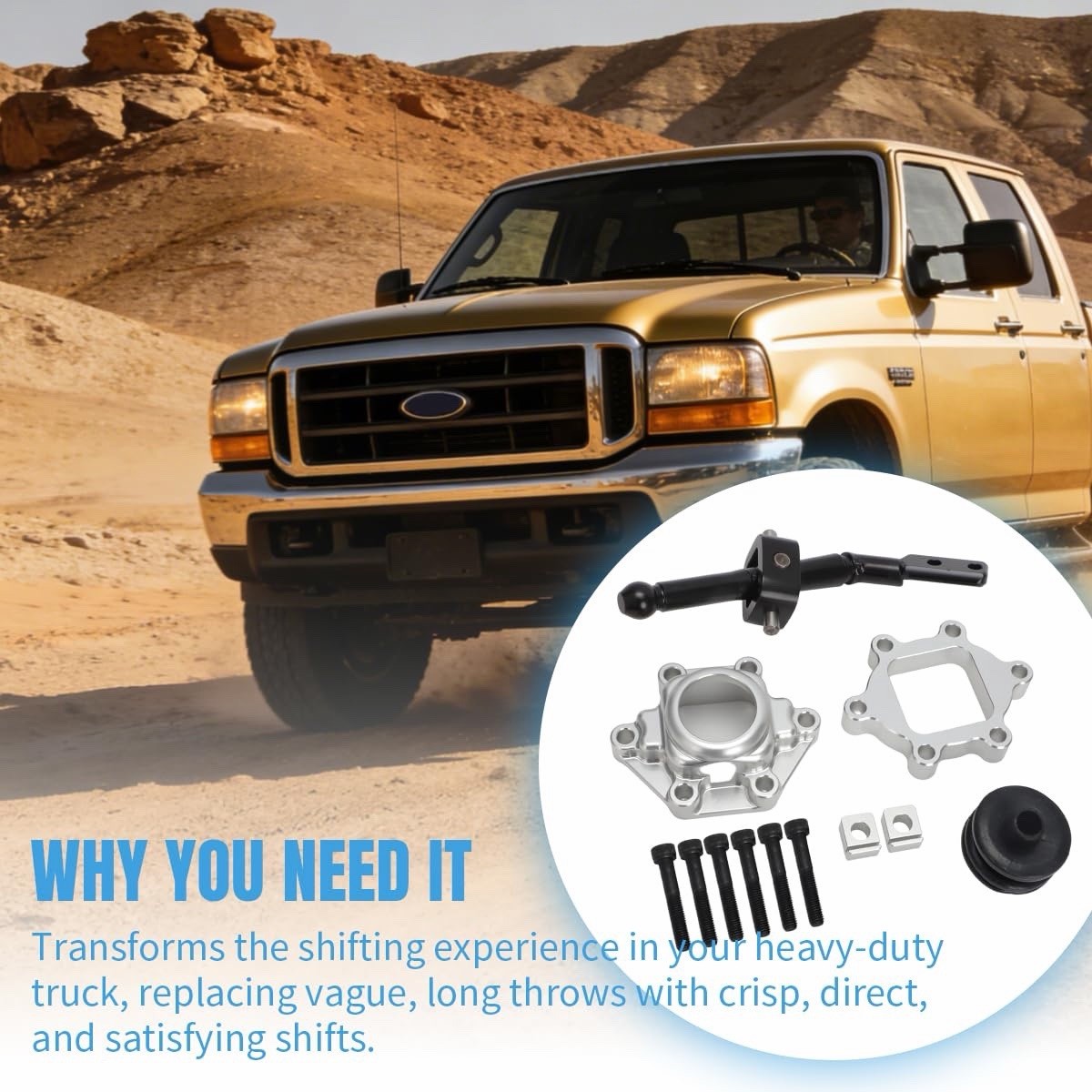 For Ford 7.3L ZF 6 Speed F250 F350 F450 Pickups Short Throw Shifter Kit ZFS6-SK1