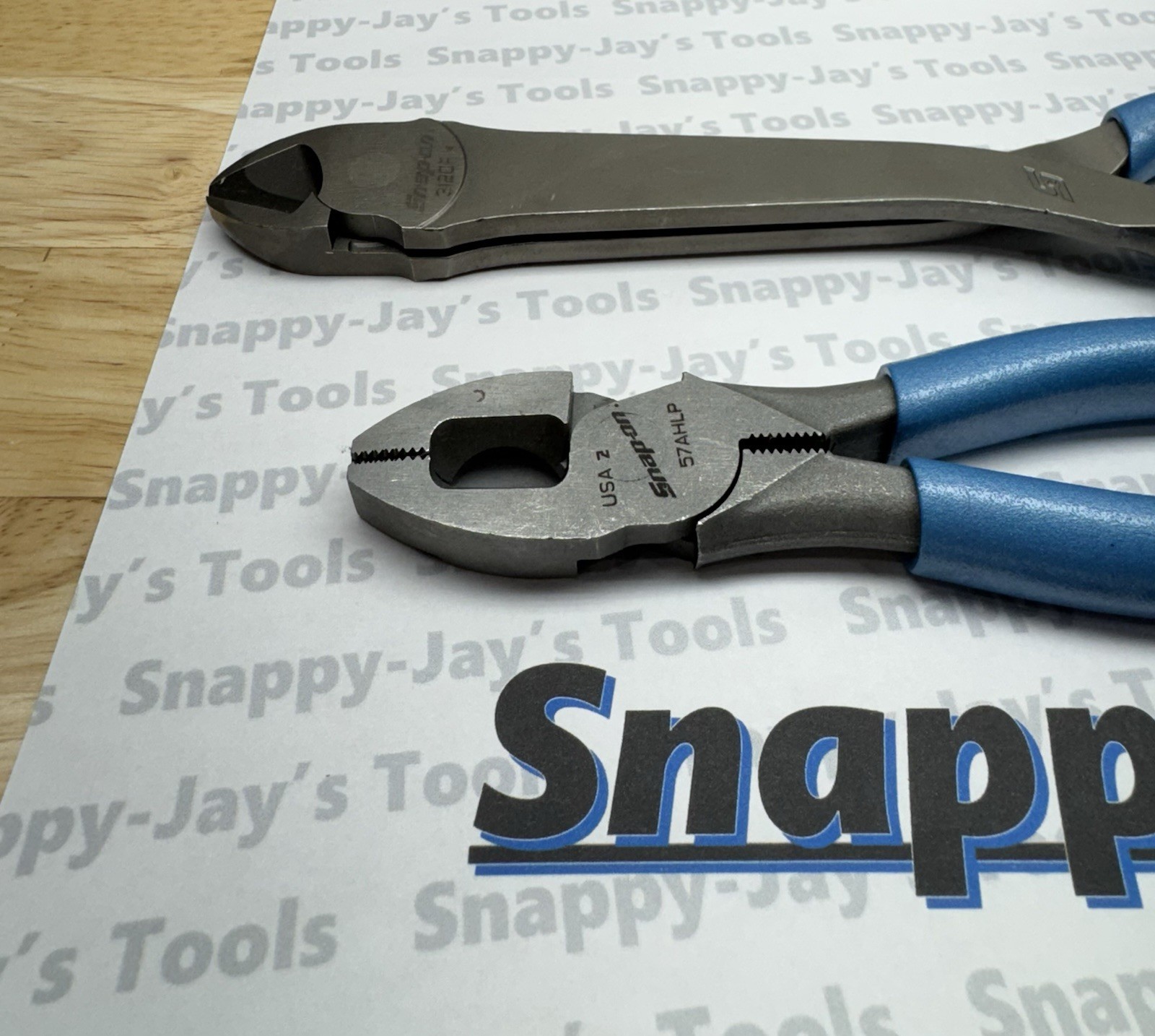Snap-on Tools USA NEW 2pc Plier/Cutter Lot Set RARE GRIPS 312CF & 57AHLP