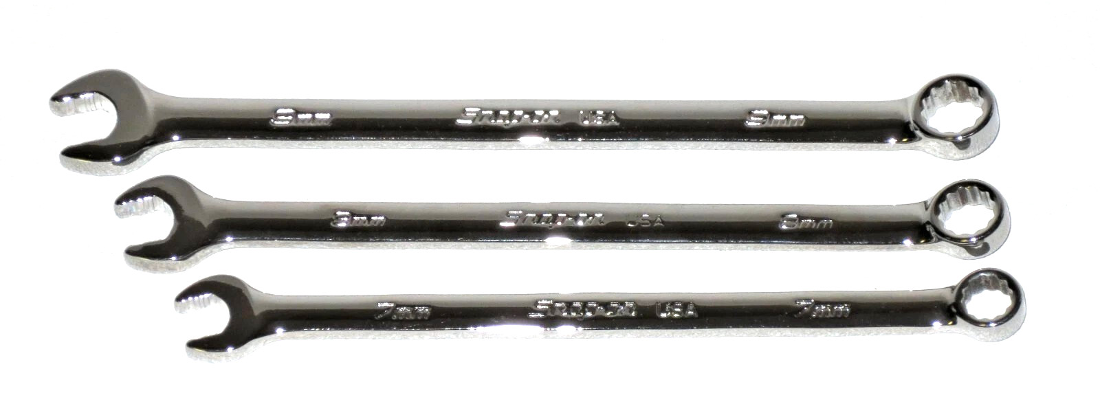 New Snap-on™ 7 8 9 mm 12-Point Metric Flank Drive Plus Wrench SOEXM7 to SOEXM9