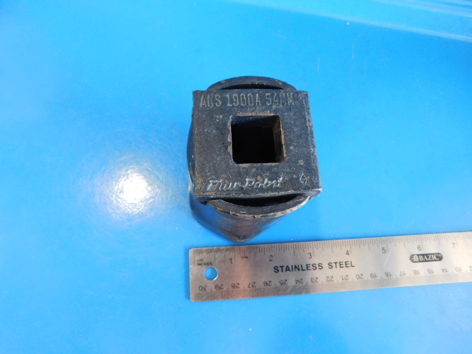 USED ,BLUE POINT TOOLS (3-1/4 IN. / 54 MM) , AXLE NUT SOCKET #ANS1900A