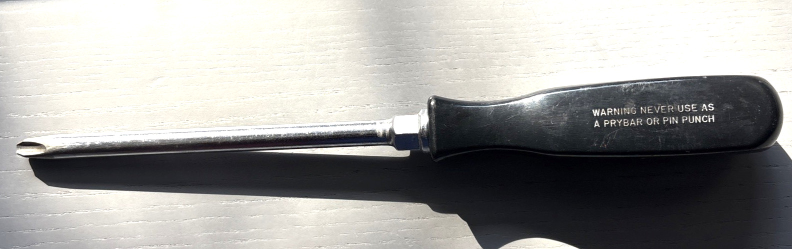 Snap-on #SSDP64 #4 Phillips Head Screwdriver Black Hard Handle 10.5″ USA Made