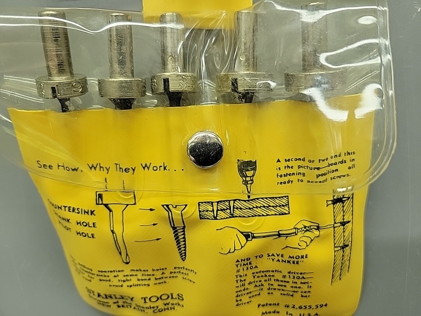 Stanley 04-615 1525A Screw-Mate Drill Countersink Set NOS USA