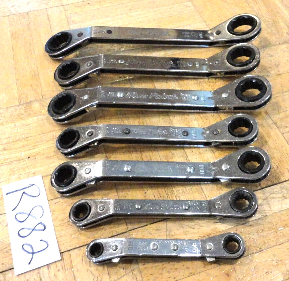 BLUE-POINT TOOLS 7 PIECE METRIC RATCHETING BOX END WRENCHES 7MM-21MM