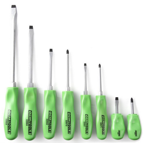 OEMTOOLS 23999 – 8 PIECE MECHANICS SCREWDRIVER SET