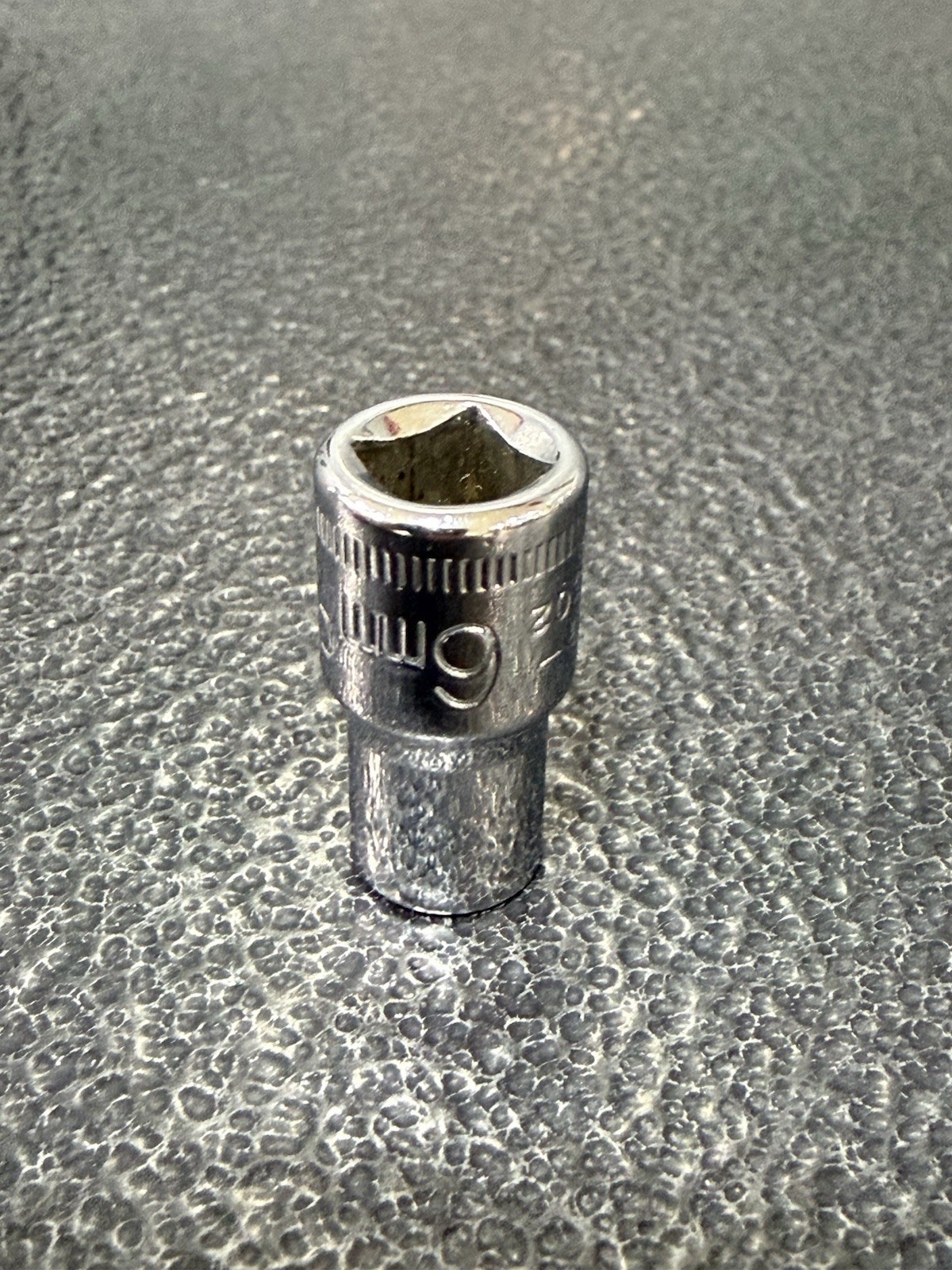 Vtg 6mm Craftsman G-Series Part 43502 1/4″ Drive 6-Point Socket USA Made NOS