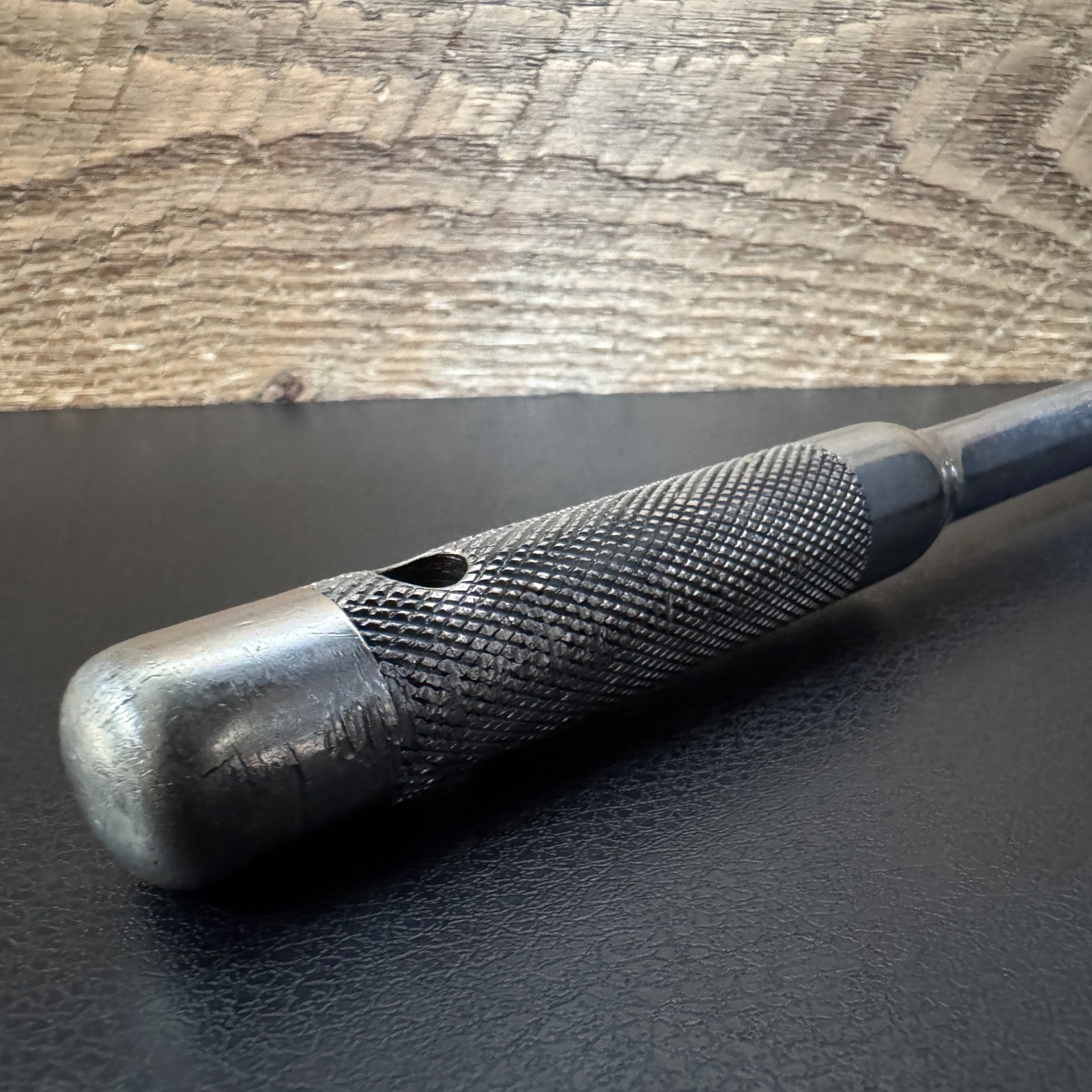 DURO-CHROME 675A 1/2 Drive Ratchet Reversible w/ Knurled Handle 10″ Vintage USA