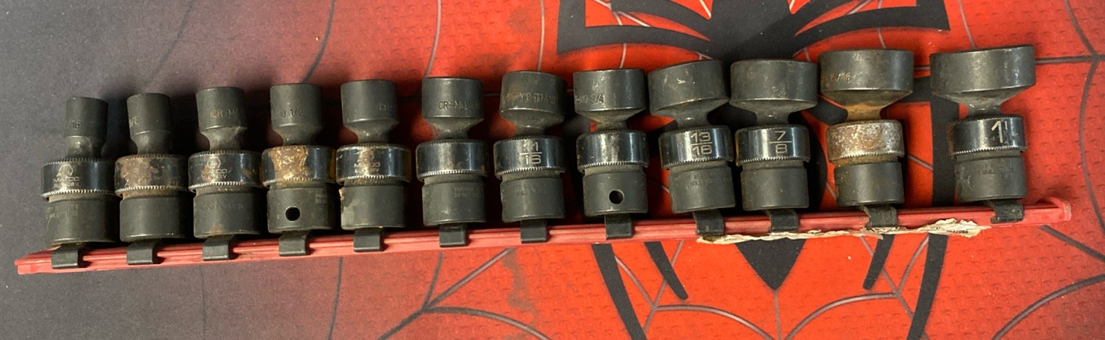 12pc Universal Impact Socket Set MATCO (SBUP126V) 3/8 Drive SAE 6pt ADV