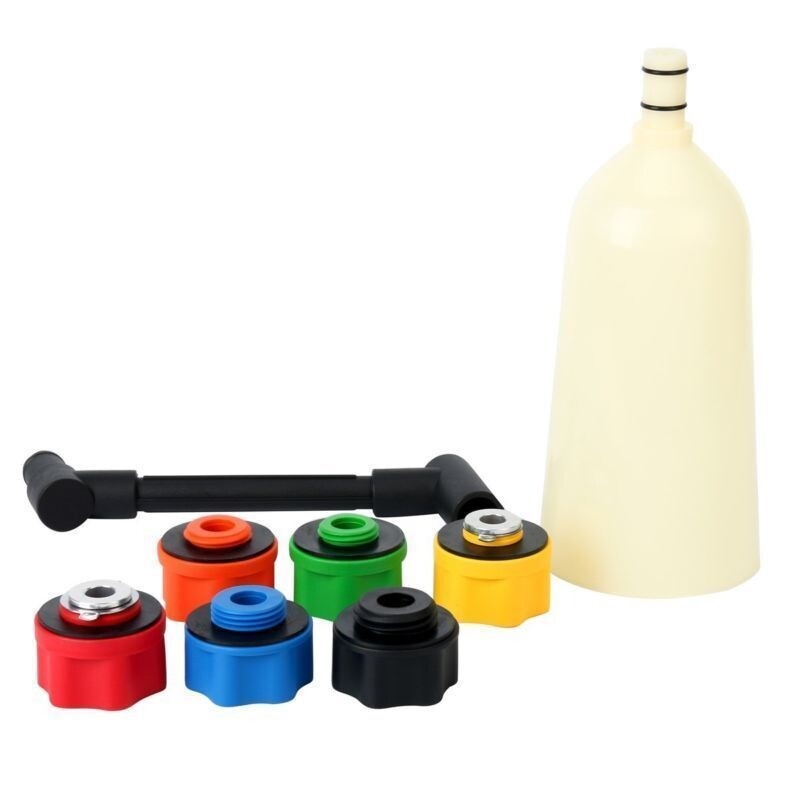 New 8PCS Oil Funnel Filling Kit, 6 Adapters, Automotive Tool for Most Car TrucK