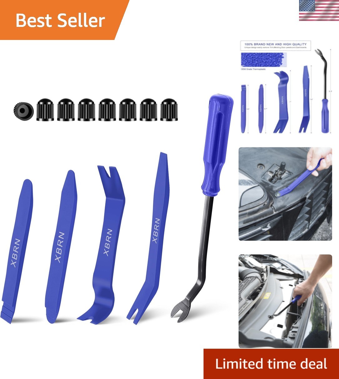 Durable 13-Piece Auto Trim Tools with Ergonomic Design – Non-Marring Removal Set