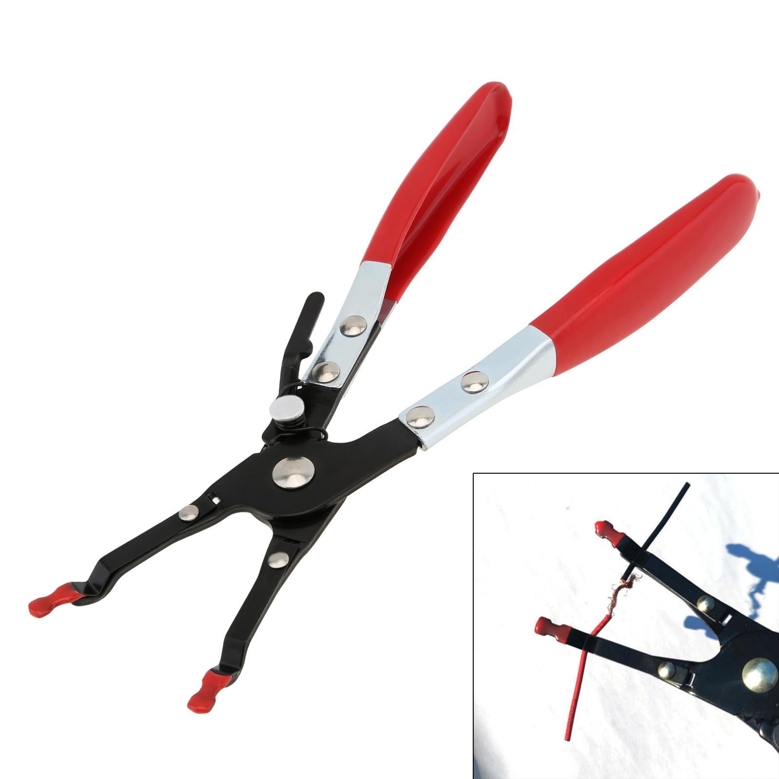 Car Soldering Pliers Wire Welding Clamp Pick‑Up Aid Tool Wire Welding Pliers Red