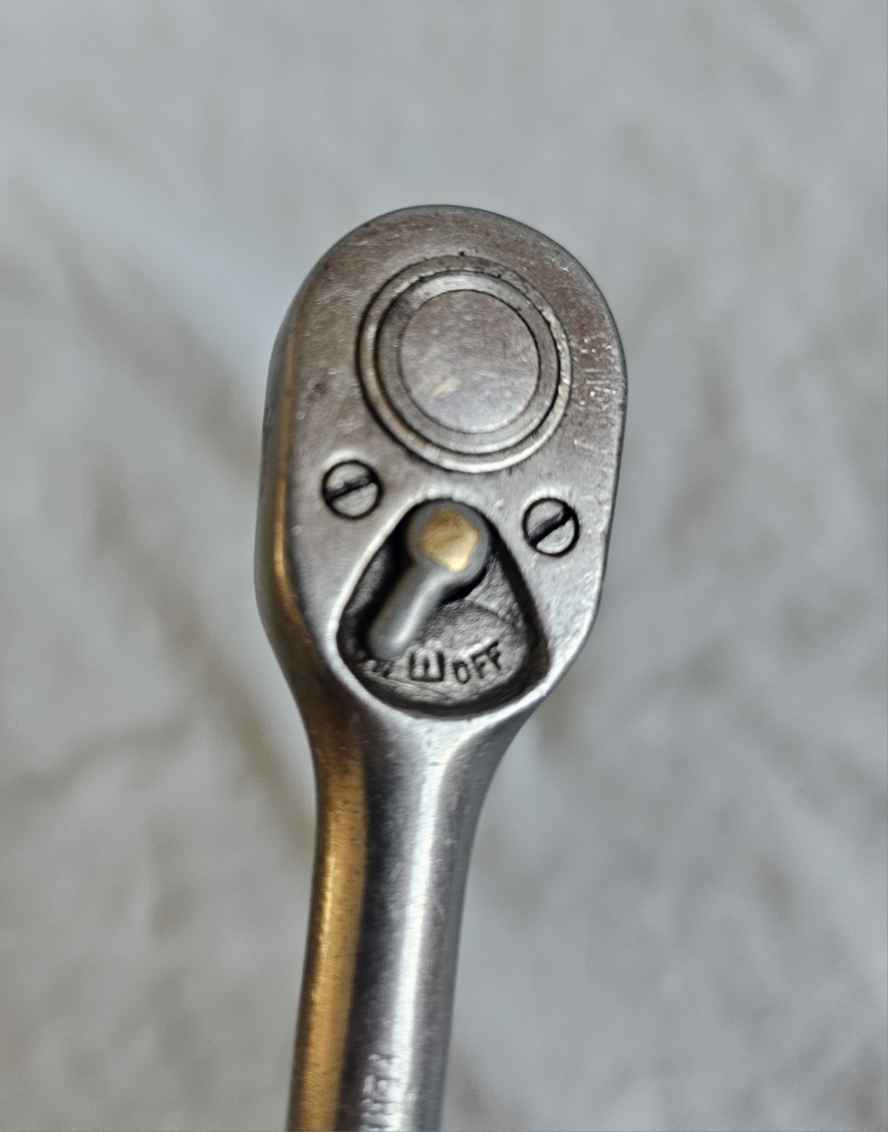 1963 Snap On F-70-N – 3/8” Drive, Chrome, Ferret, Ratchet-USA-Vintage-