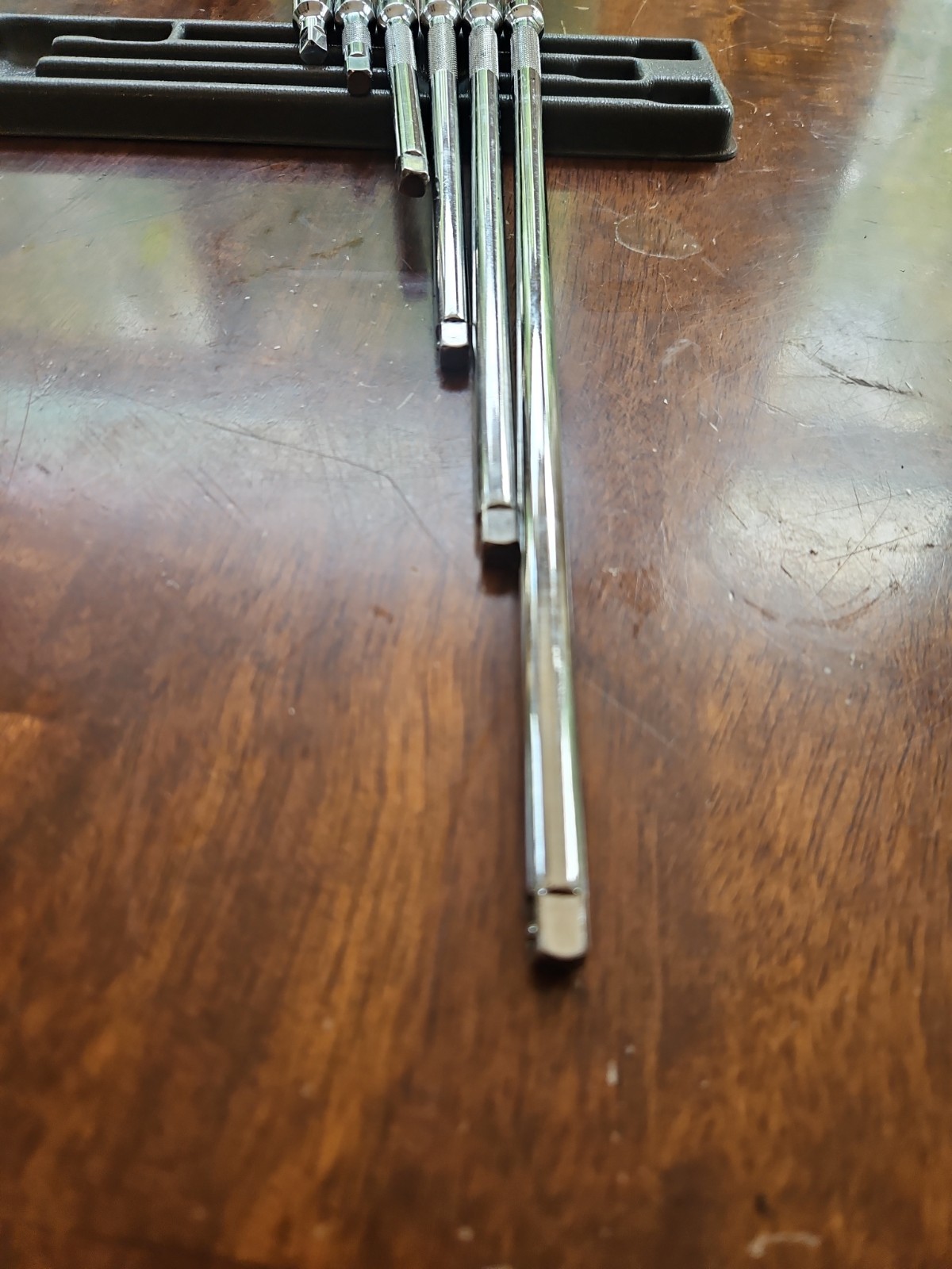 Snap-On 106BTMX 6-Piece 1/4″ Drive Chrome Knurled Extension Set Snap On USA