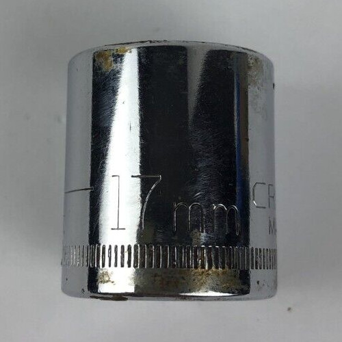 Craftsman 17mm 12 Point 3/8″ Drive Shallow Socket V 44307 Made In USA