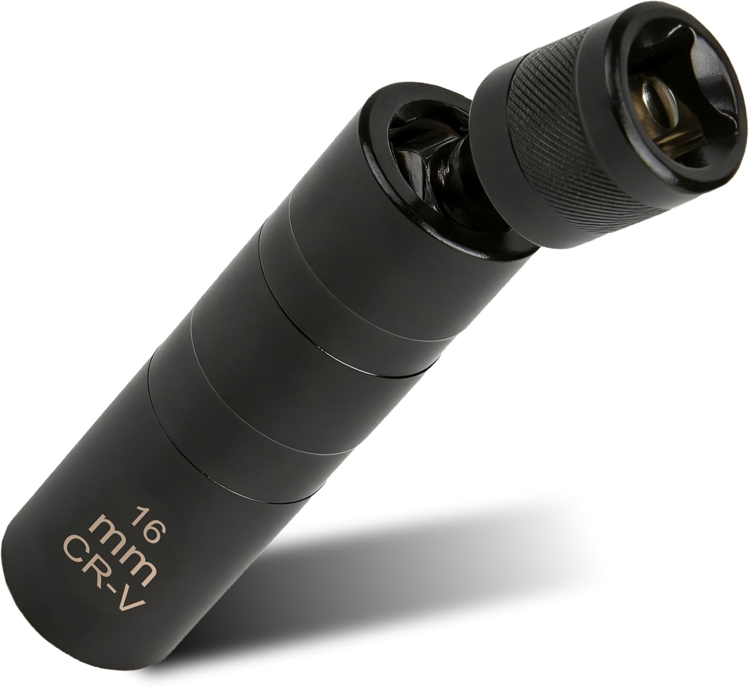 High-Performance 16mm Spark Plug Socket with 12-Point Design – Black Finish