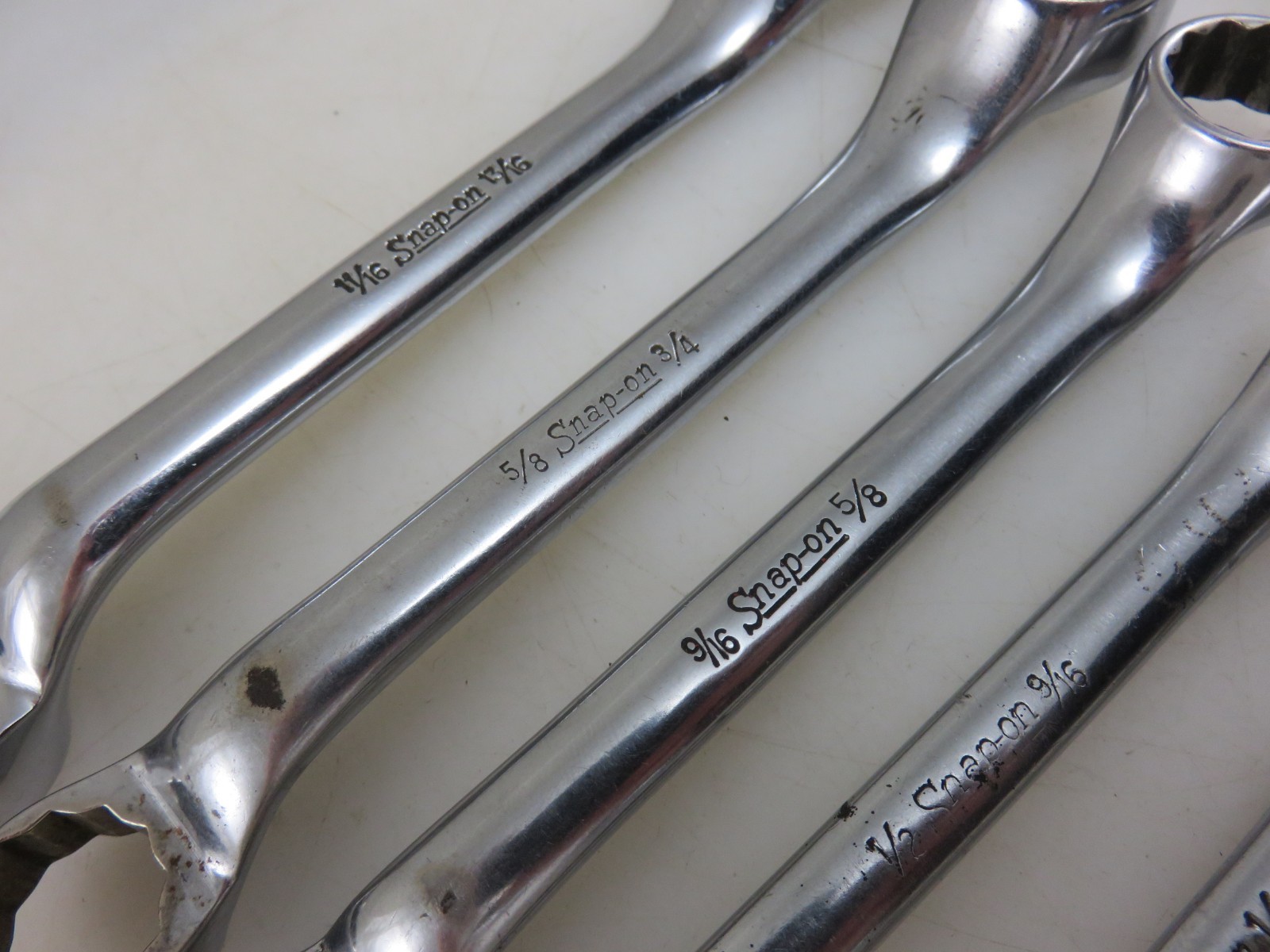 Snap-On XS Series SHORT 10° Offset Box End Wrench 8pc Set 3/16″-13/16″ 12pt