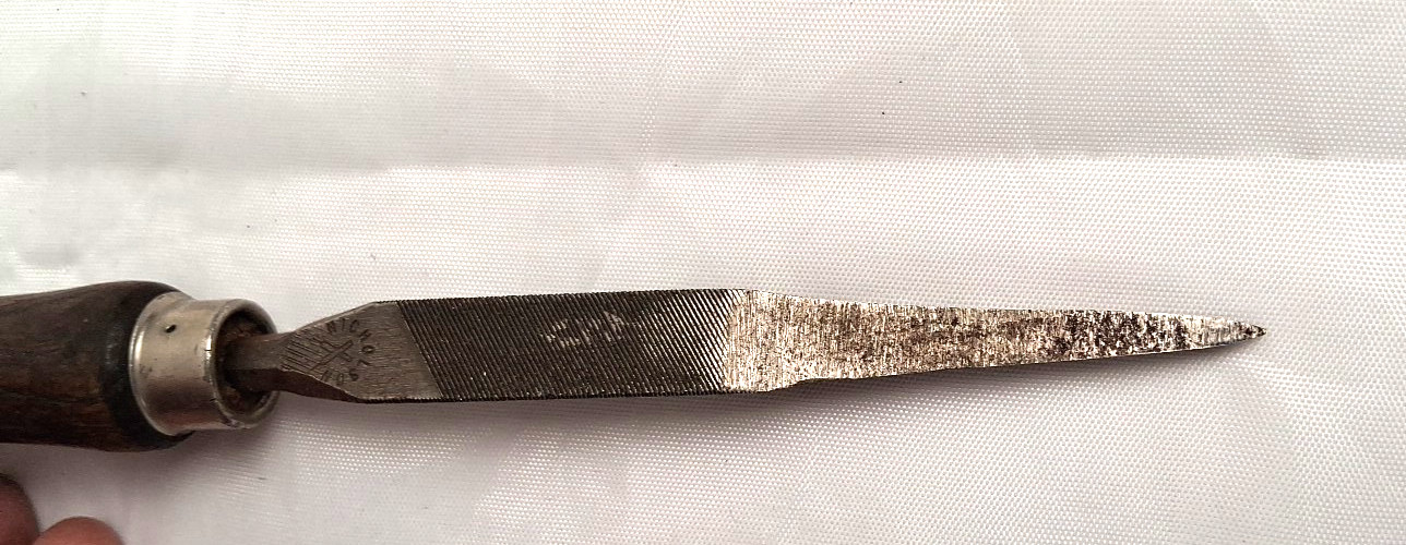 VTG Wood Handle Files -Blue Point GA-98 Adjustable Jaw & Nicholson Slim Taper