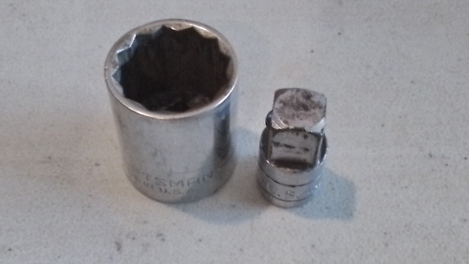 CRAFTSMAN 15/16″SOCKET 47153 12 POINT SAE 1/2 DR. WITH SK 451 3/8 TO 1/2 ADAPTOR