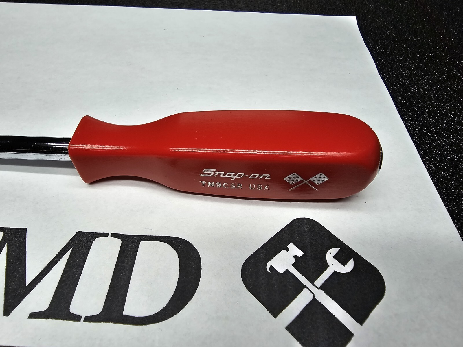Snap-on Tools USA RARE RED 1/4″ Drive 10″ Length Standard Shank Driver TM9CSR