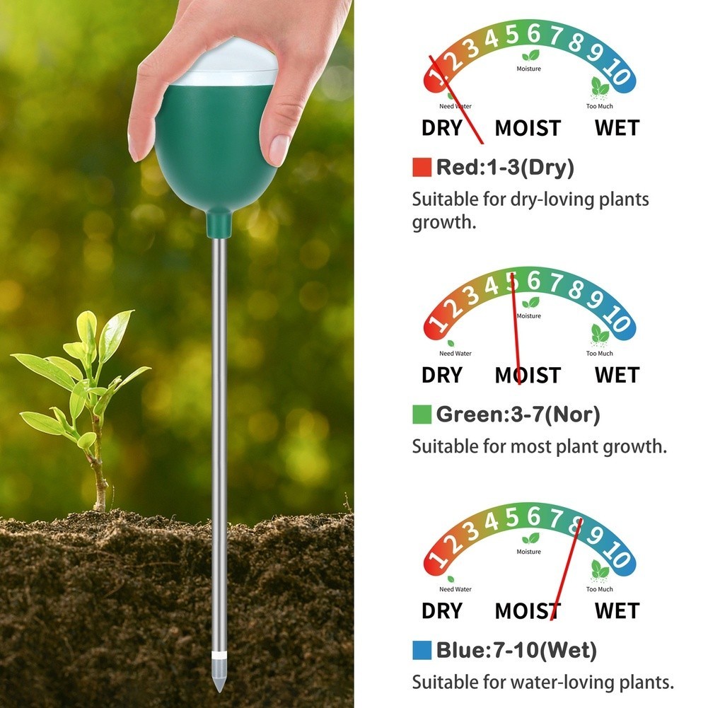 P408 Digital Soil Tester for Plants Gardening Lawn Farm Indoor Potted Soil Use