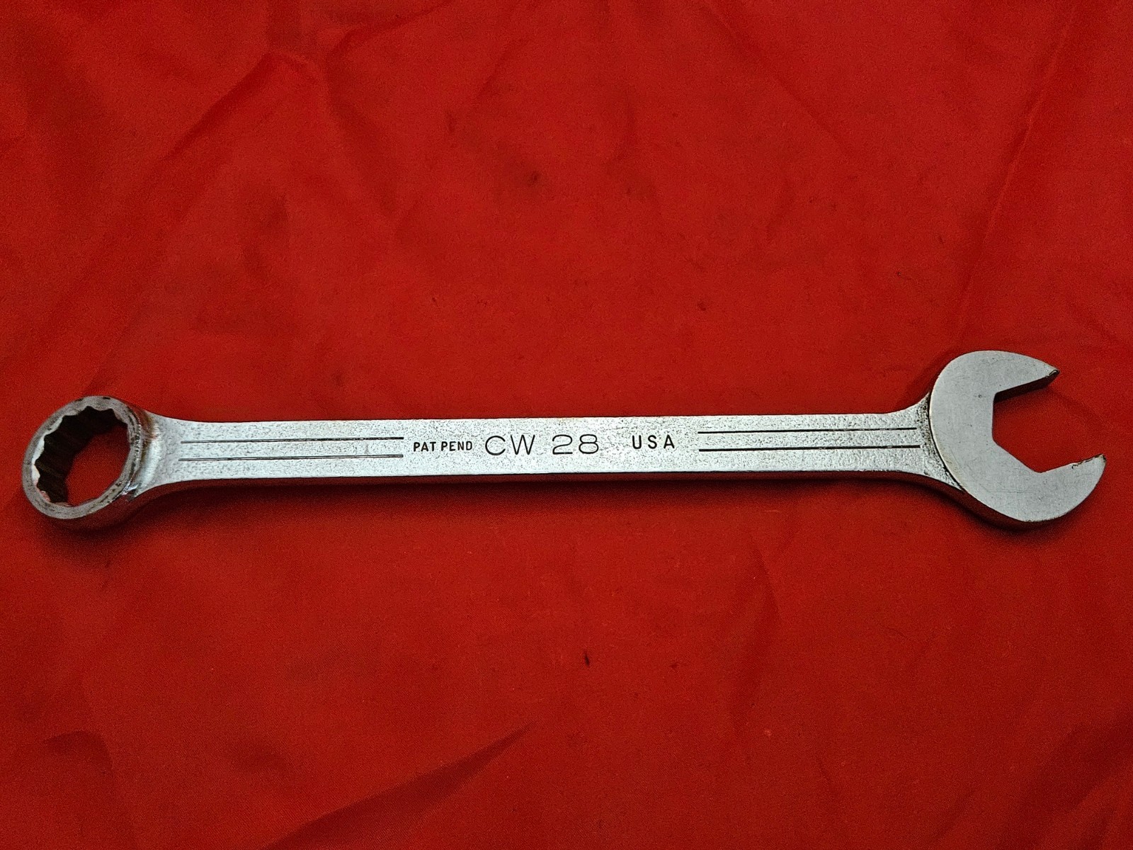 MAC CW28 7/8″ 12 Point Combination Wrench Open Box End USA SAE S16